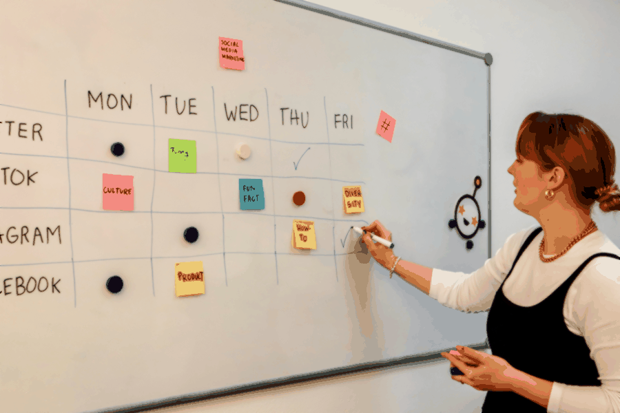 Team planning next steps for ESG consulting and sustainable business development